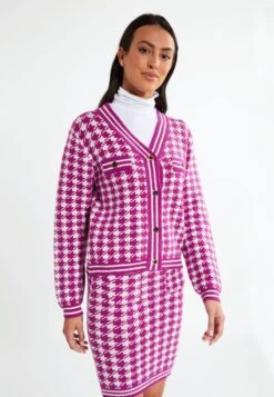 Faina KOOSH - Strickjacke - Fuchsia