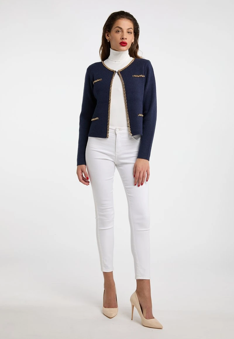 Faina TUXE - Strickjacke - Marine 4 Faina TUXE - Strickjacke - Marine - Image 2