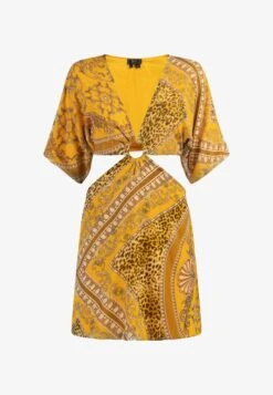 Faina MIT CUT-OUTS - Freizeitkleid - Gelb 12 Faina MIT CUT-OUTS - Freizeitkleid - Gelb -Faina Verkauf e57ebe3630124527aa1b2887a29cf26a