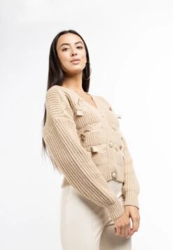 Faina TYLIN - Strickjacke - Beige -Faina Verkauf f0128914f9f8484882c00836fd08bf61