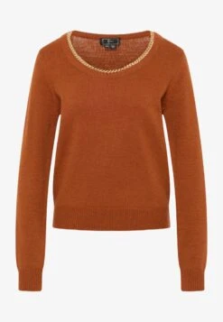 Faina TUXE - Strickpullover - Dunkelkamel 12 Faina TUXE - Strickpullover - Dunkelkamel -Faina Verkauf f61aa10165a64c4a89b274be616a2f10